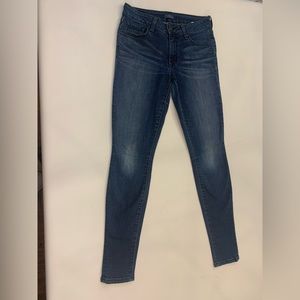 Jacob Davis collection jeans, women’s size 27, dark, no factory distress (bin E)